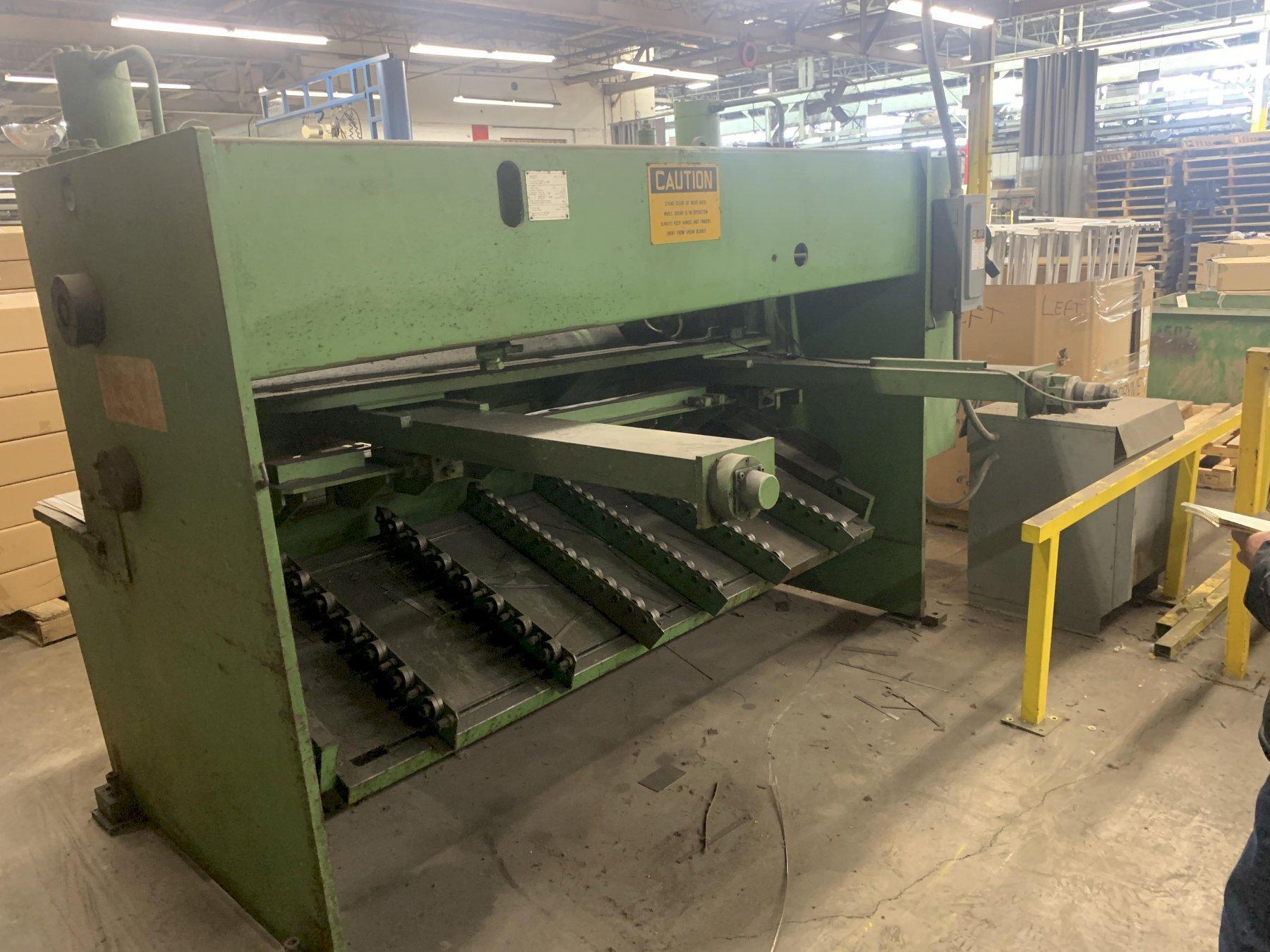 1/4" x 8' LVD #6OH-25 MVB20/6.35, hydraulic shear, 53" LH squaring arm, 4' sheet support, 1985 - Image 7