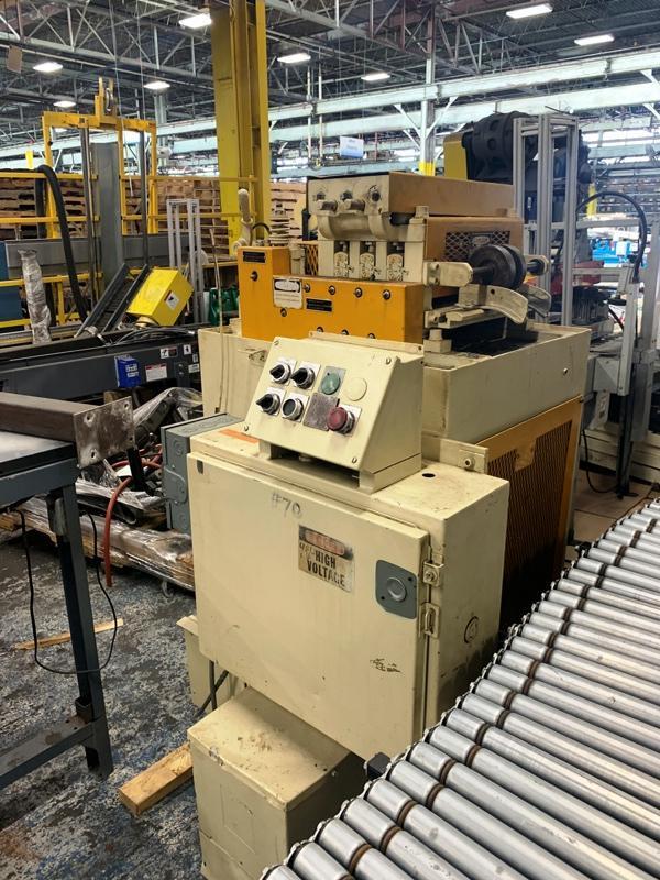 12" x .08" Littell #312-7PDL, straightening machine, 7 rolls, 20-120 FPM, 1992 - Image 1