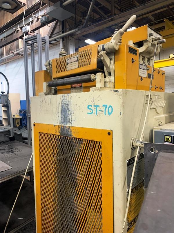 12" x .08" Littell #312-7PDL, straightening machine, 7 rolls, 20-120 FPM, 1992 - Image 4
