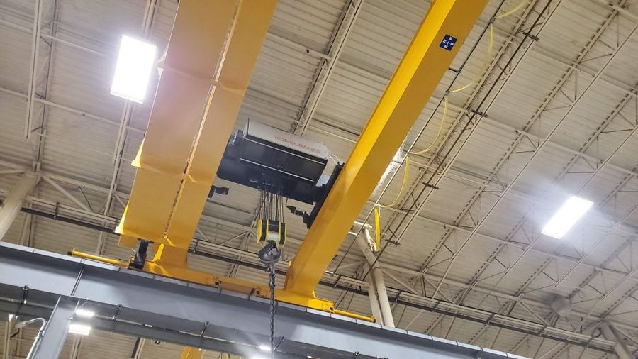 35 Ton, Kone, 39' 6" Span, 42' lift, radio, VFD bridge/trolley, 2009, #2179 - Image 3