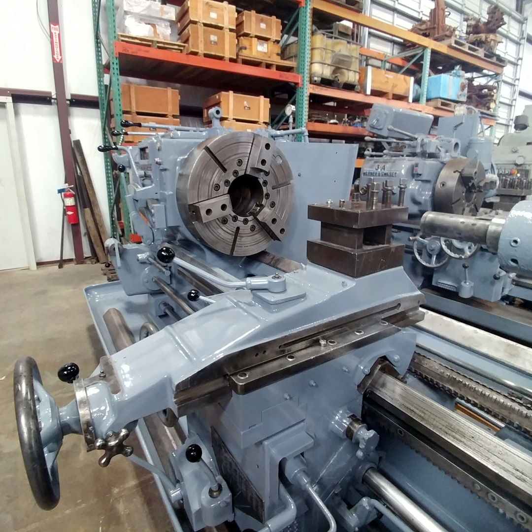 No. 4A Warner & Swasey, M1500, turret lathe, 24" 4-Jaw chuck, 28.25" sw, 60" center, 1954 - Image 5