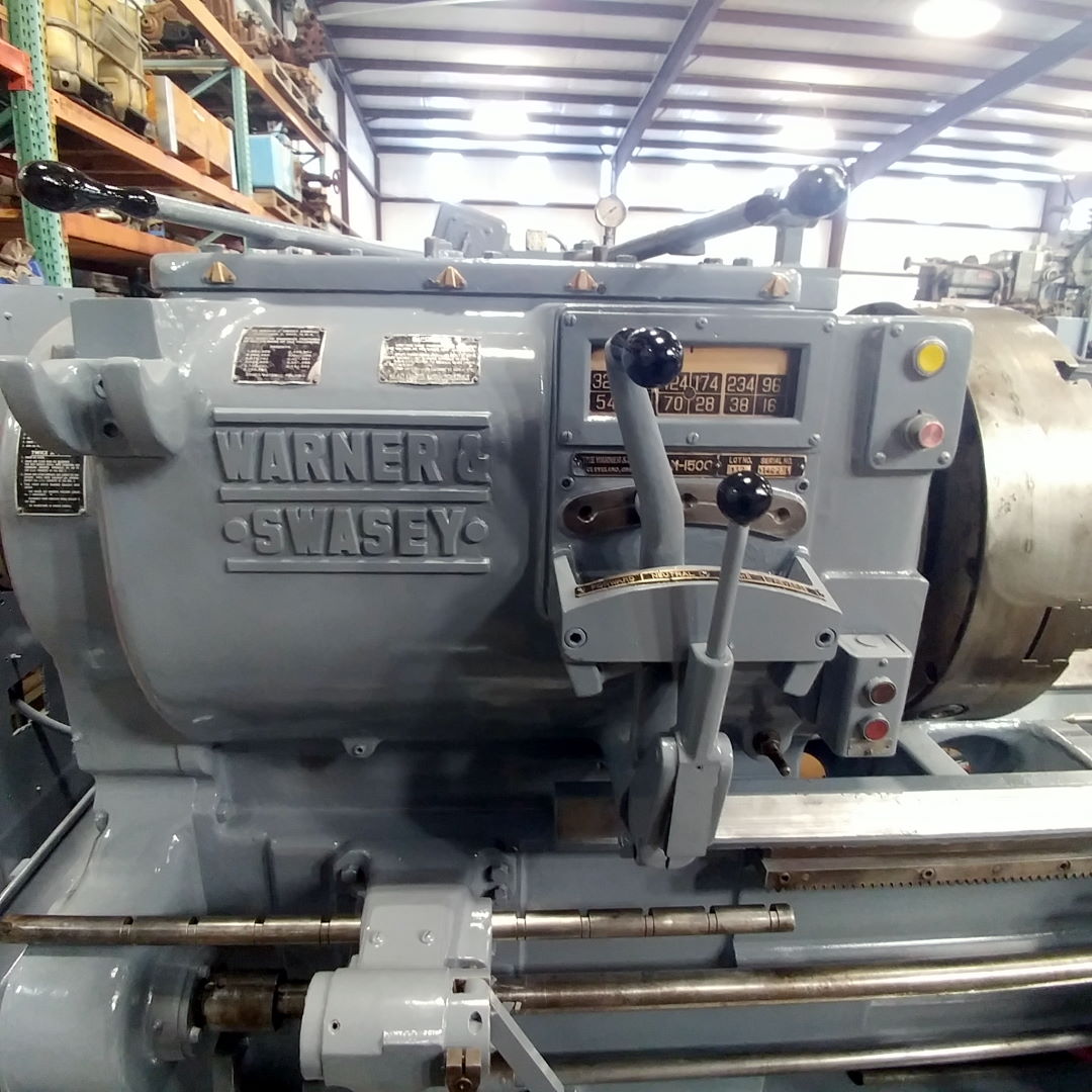 No. 4A Warner & Swasey, M1500, turret lathe, 24" 4-Jaw chuck, 28.25" sw, 60" center, 1954 - Image 7