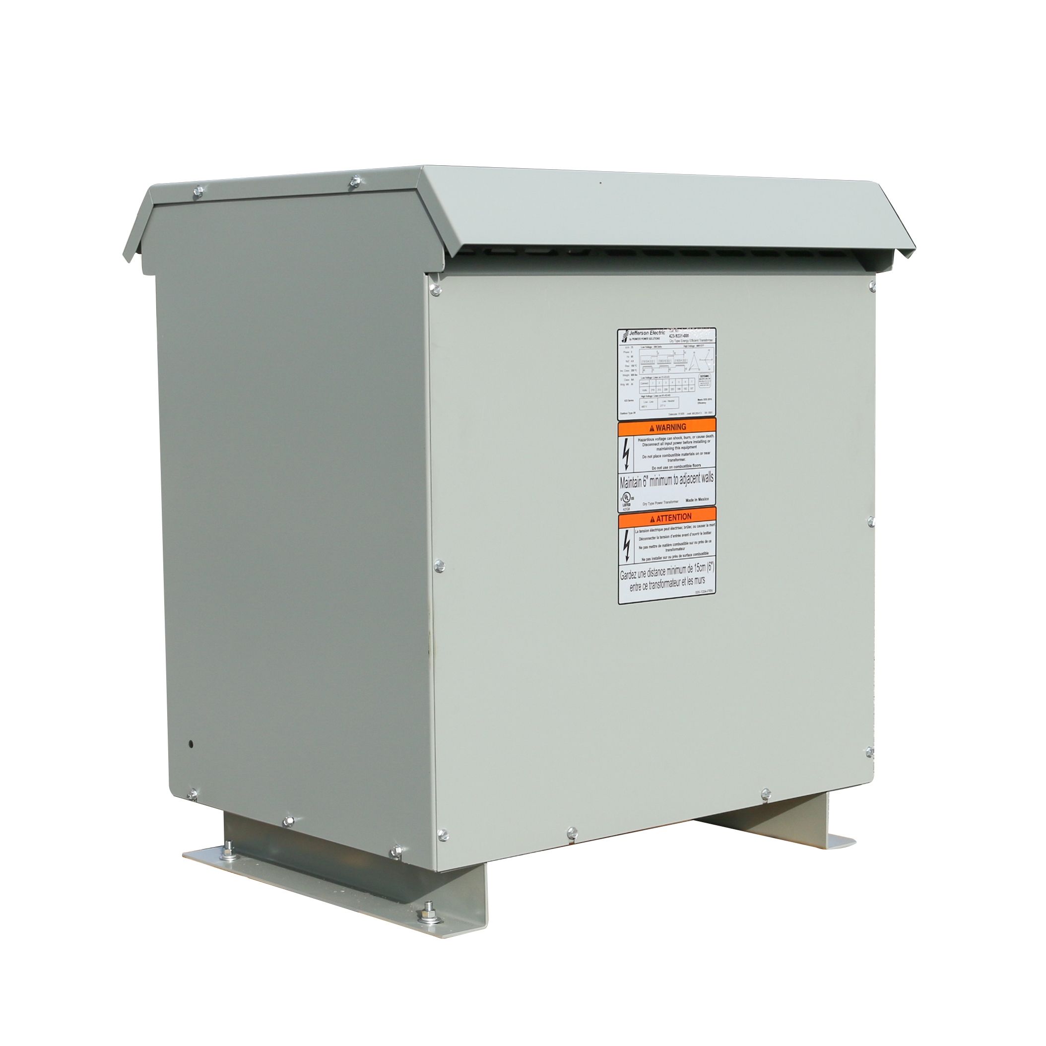 150 KVA 480 Delta Primary, 208Y/120 Secondary, Jefferson, dry, warranty, new, free shipping (10 available) - Image 4