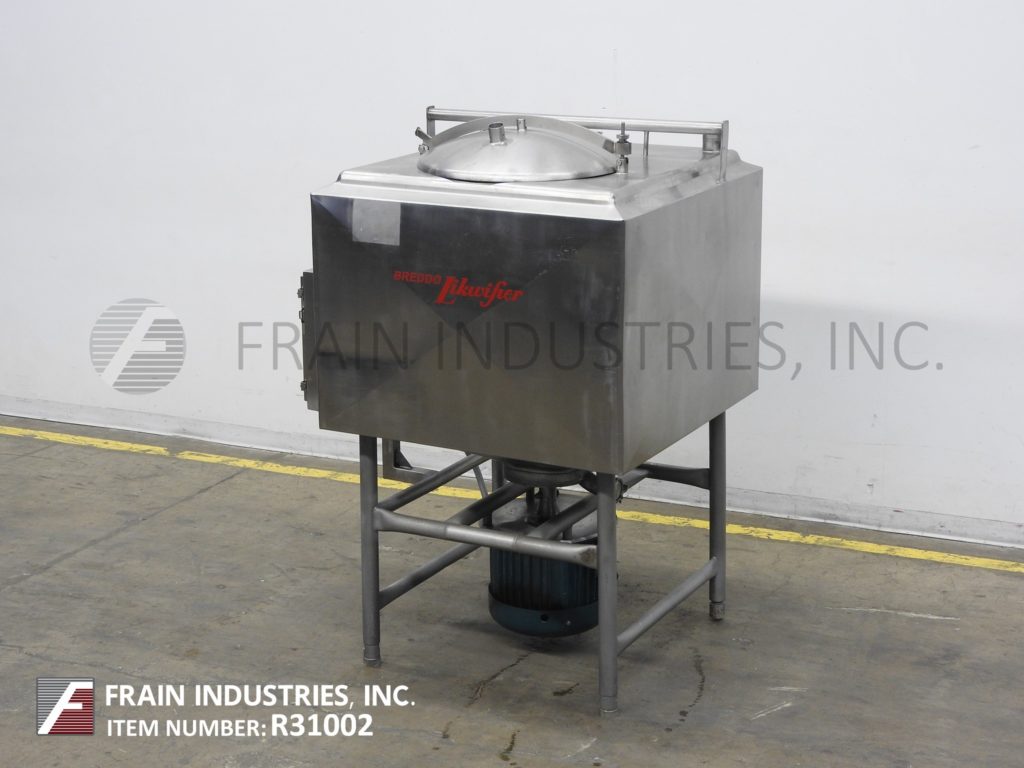 Breddo #LDT, 200 gallon, Stainless Steel, high shear, side wall jacketed liquefier, 38" long x 38" wide x 28" - Image 5