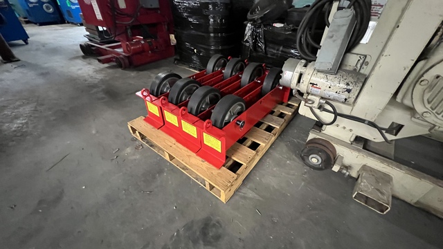1.5 Ton, Kec #3-60HD, pipe roll on stand, 3000 lb., foot Control, vari-speed, new, 2014 - Image 3