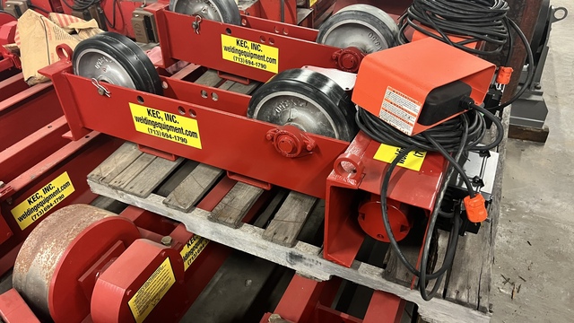 1.5 Ton, Kec #3-60HD, pipe roll on stand, 3000 lb., foot Control, vari-speed, new, 2014 - Image 4