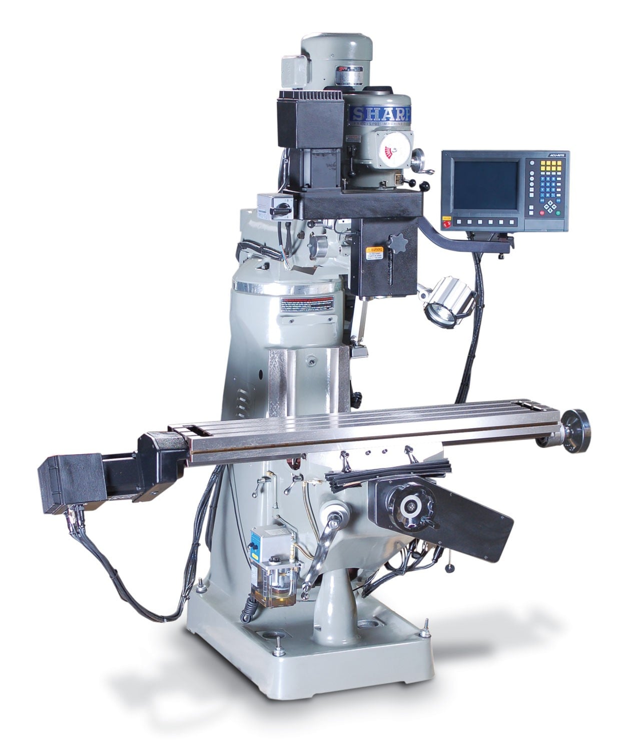 Sharp #LMV-PM-2, Vertical Mill, 9" x42" table, 3 HP - Image 1