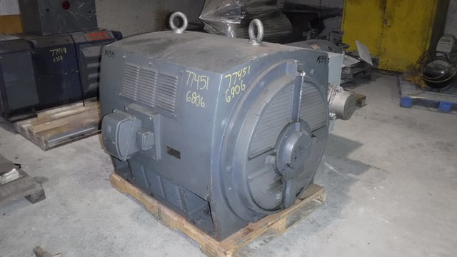 800 HP 1200 RPM Teco Westinghouse, Frame 6806B, Drip-Proof Ball Bearing, 2300/4160 Volts - Image 2