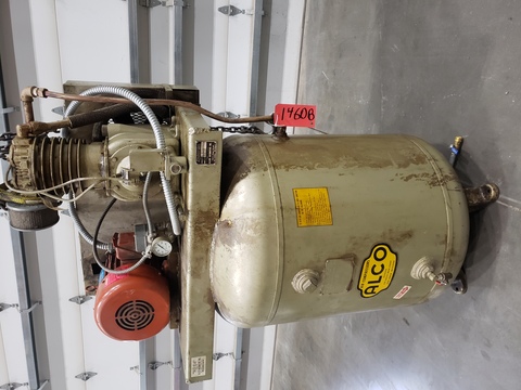 7.5 HP Kellog American #340TV, Vertical Air Compressor, 180 gallon tank, 7-1/2 HP, 1750 RPM, 230/460 V. - Image 1