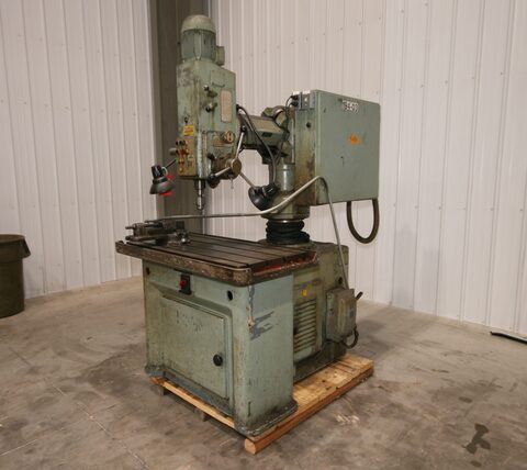 2.9'-1/2" Donau #DR23, Sliding Radial Arm Drill, Morse MT3 taper, 6" diameter column, 4 T-slots, 3/4" - Image 2