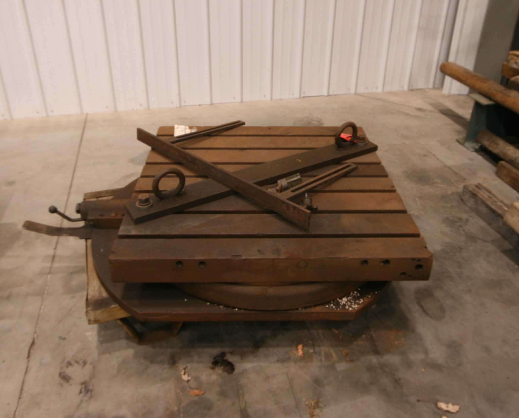 56" x 36" Rotary Table, 6 T-slots, 7/8" T-Slot Throat, 1-3/8" T-Slot Base, - Image 1