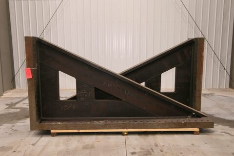 119" x 23-1/8" x 59-1/2" Angle plates, base drilled & tapped, #12390 - Image 1