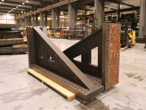 119" x 23-1/8" x 59-1/2" Angle plates, base drilled & tapped, #12390 - Image 4