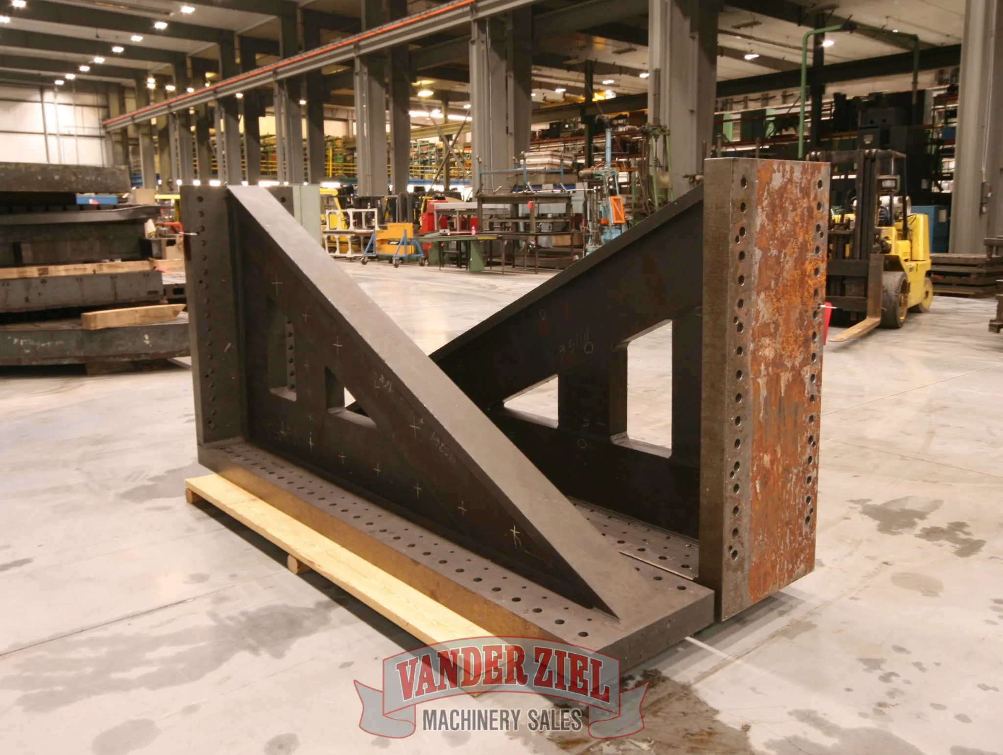 119" x 23-1/8" x 59-1/2" Angle plates, base drilled & tapped, #12390 - Image 4