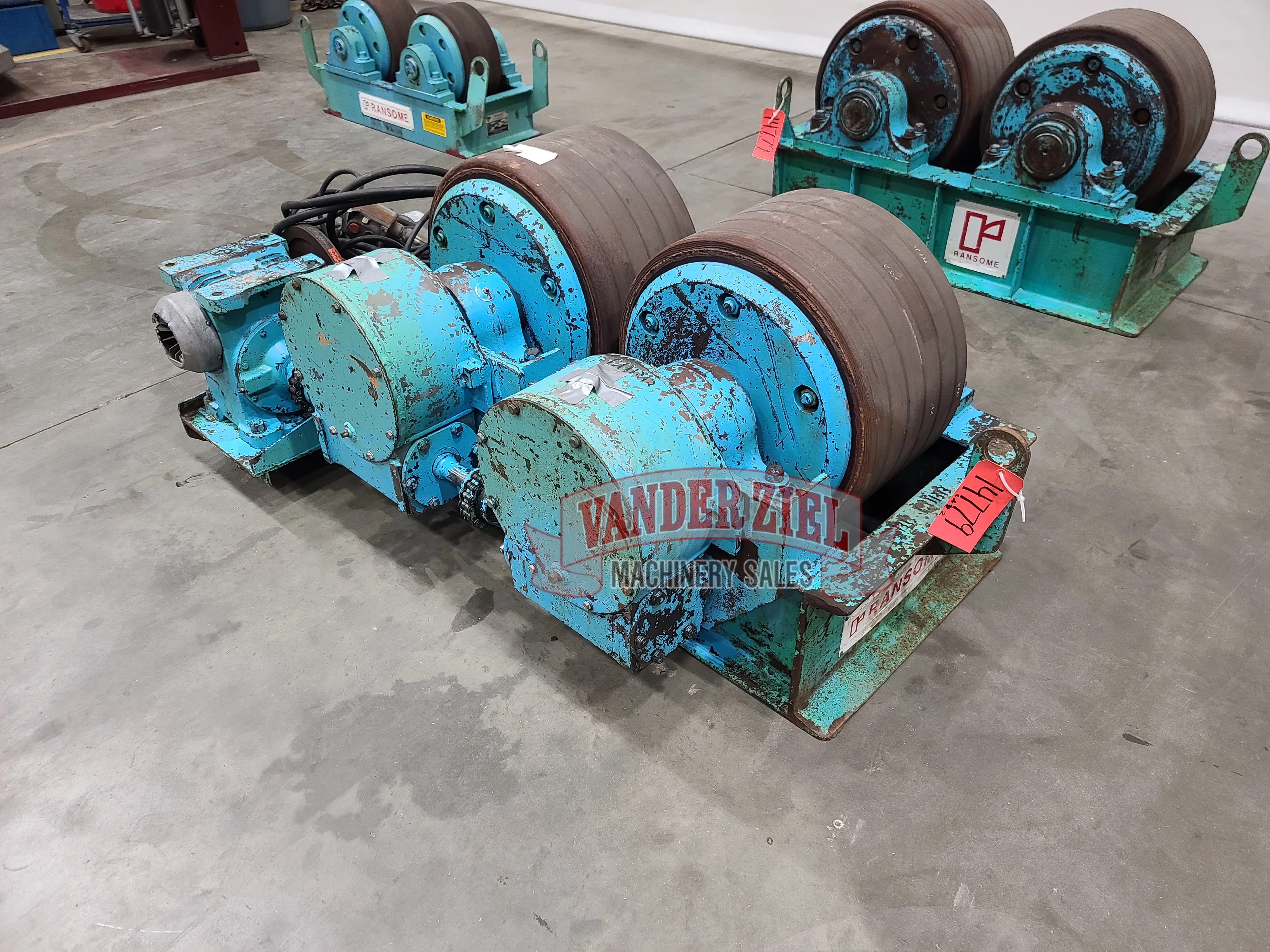 150 Ton, Ransome Micarta #150PRM, tank turning rolls, 300000 lb.,750 Tons weight capacity for set,  8"32" - Image 2