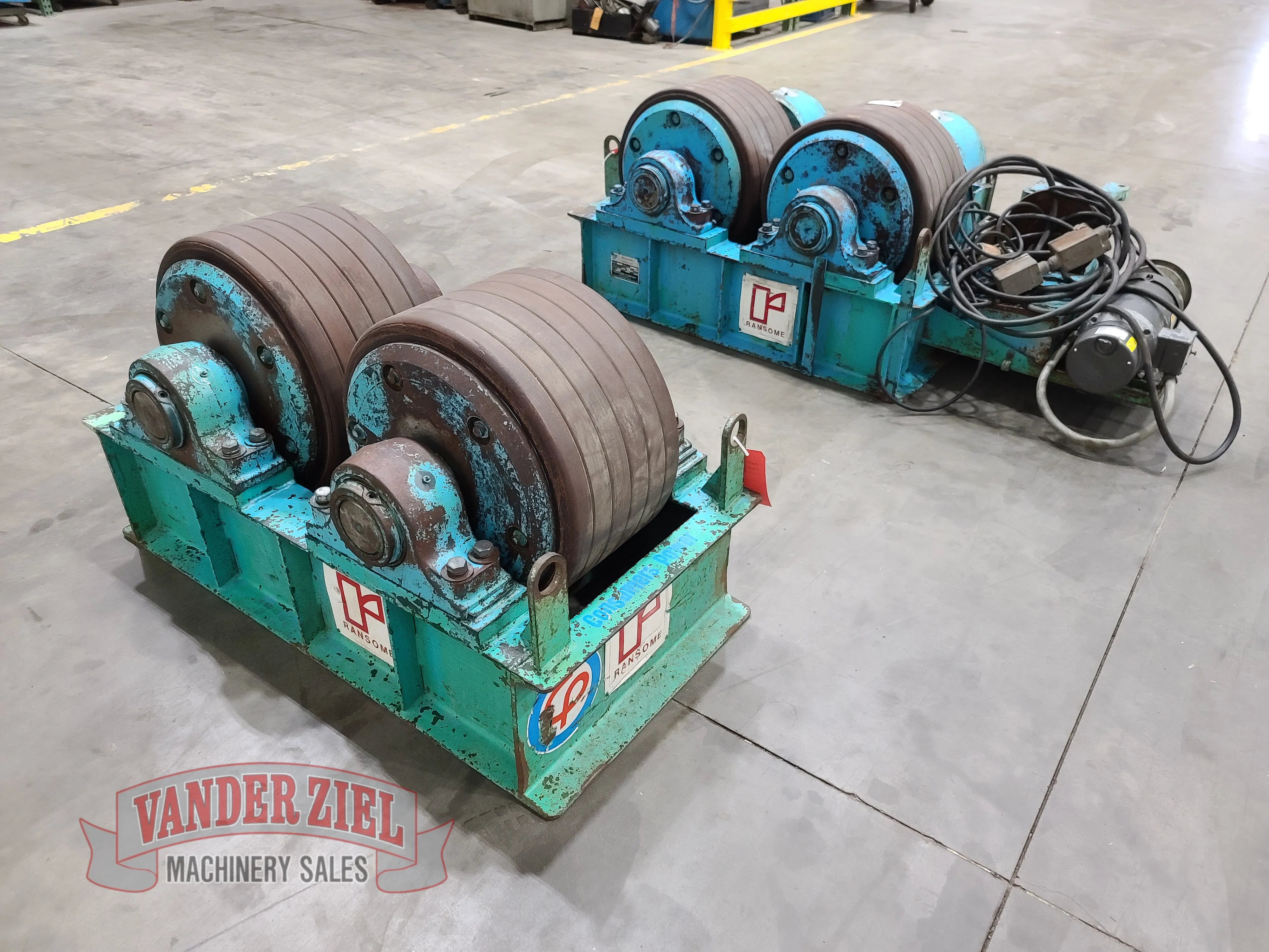 150 Ton, Ransome Micarta #150PRM, tank turning rolls, 300000 lb.,750 Tons weight capacity for set,  8"32" - Image 8