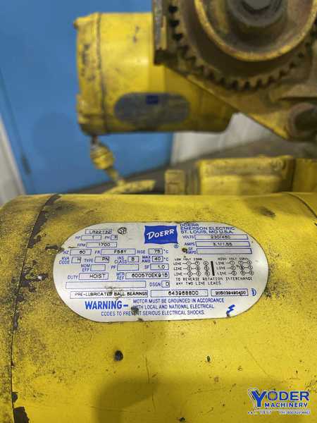 .5 Ton, Yale #REL1/2-25RG15S1, 1000 lb., chain type, power trolley, #68958 - Image 4