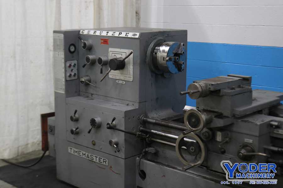 27" x 80" Timemaster #Super-M, gap bed engine lathe, 18-1/2" swing over cross slide, inch/metric, digital - Image 3