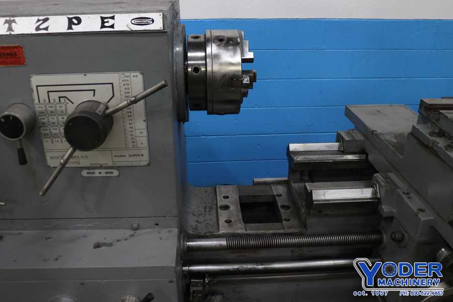 27" x 80" Timemaster #Super-M, gap bed engine lathe, 18-1/2" swing over cross slide, inch/metric, digital - Image 8