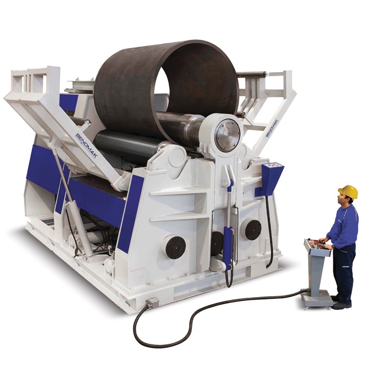 159" x 1" Bendmak #CY4R-HHS460-40/25, Plate Roll, digital read out for side rolls, 29.5 HP - Image 1