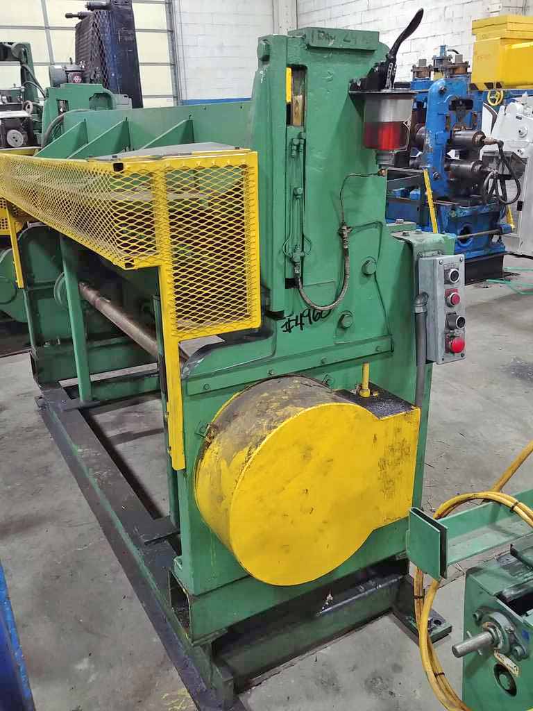 .105" x 6' Wysong #1272, shear, 73" blade, finger guard, 47" passline, one shot lube - Image 4