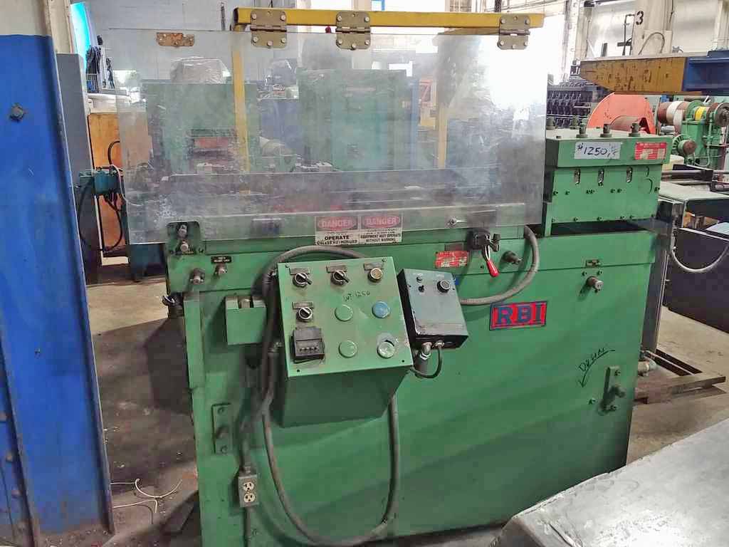 12" x .125" RBI #SP2-12-7, feeder straightener, 7-roll, 24" feed length, entry side guides - Image 1