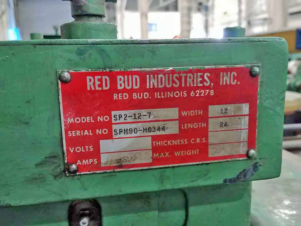 12" x .125" RBI #SP2-12-7, feeder straightener, 7-roll, 24" feed length, entry side guides - Image 4