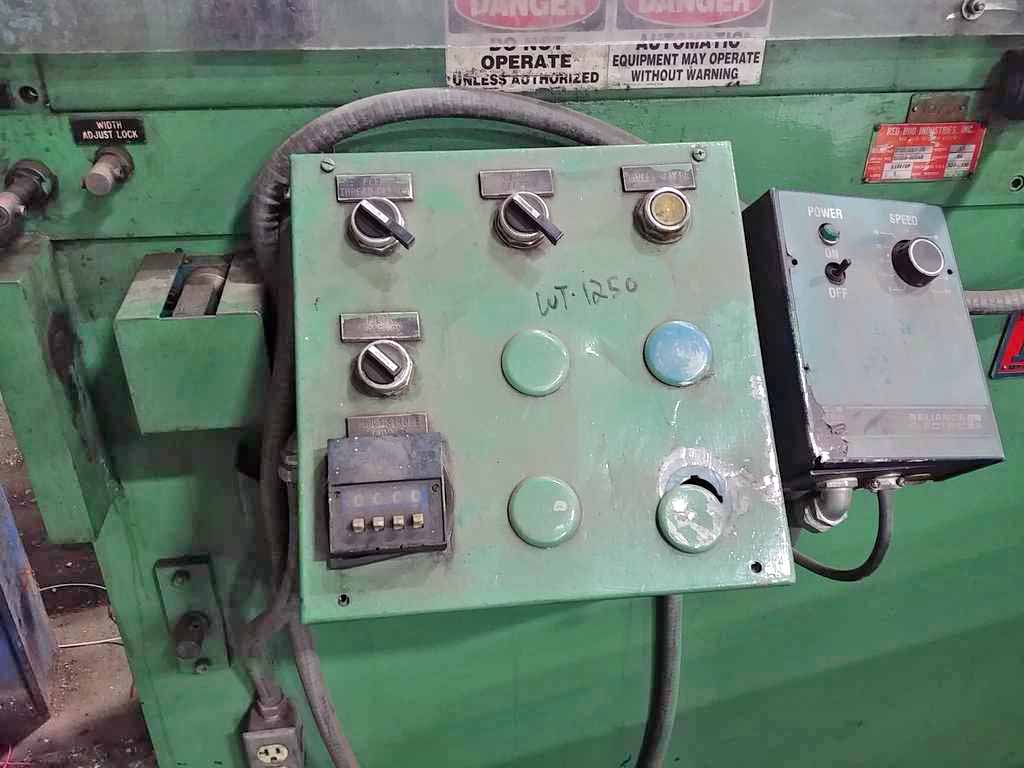 12" x .125" RBI #SP2-12-7, feeder straightener, 7-roll, 24" feed length, entry side guides - Image 7