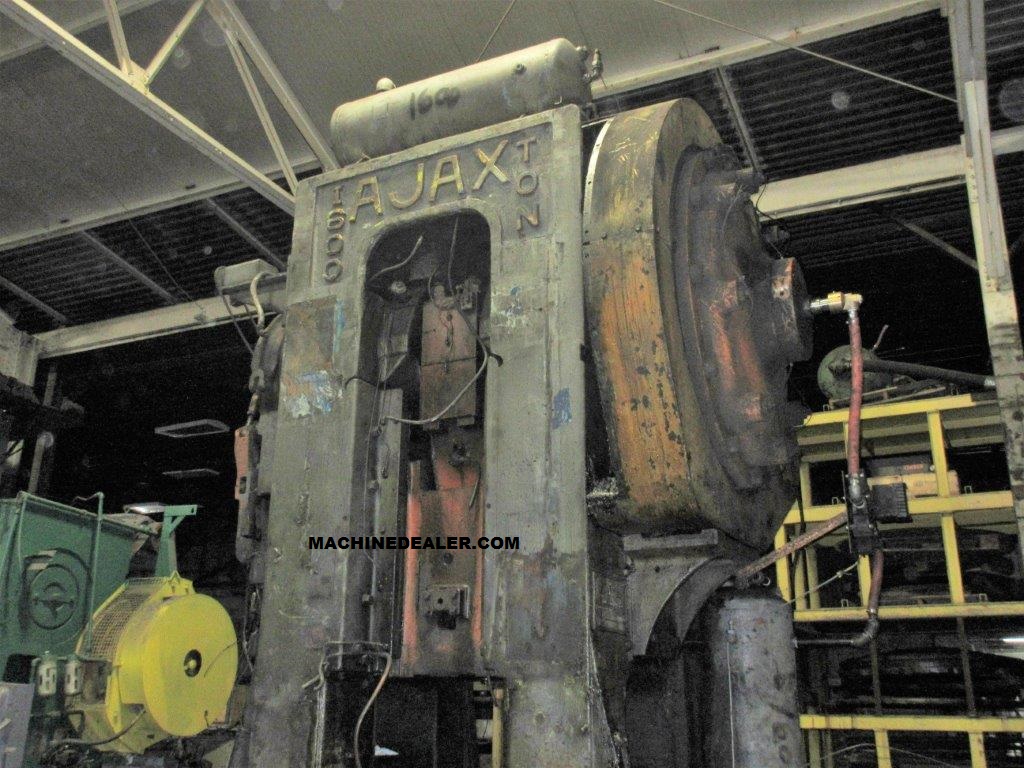 1600 Ton, Ajax Forging Press, 12" stroke, 34" Shut Height, 65 SPM, 100 HP, 1968 - Image 1