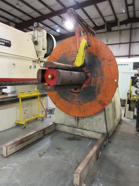 20000 lb. Press Room Equipment #PR-3620000-NAB, uncoiler, 36" width, 20"-24" ID, 72" outside dimensions - Image 2