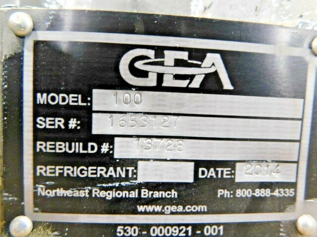 GEA #100, gas compressor, 4" x 1-3/4" shaft, rebuilt 2014 - Image 9