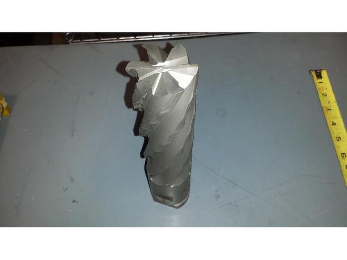 Roughing end mill, 2" Waldon #KSC64-11C, 9.75" overall tool length, 6 flute - Image 3
