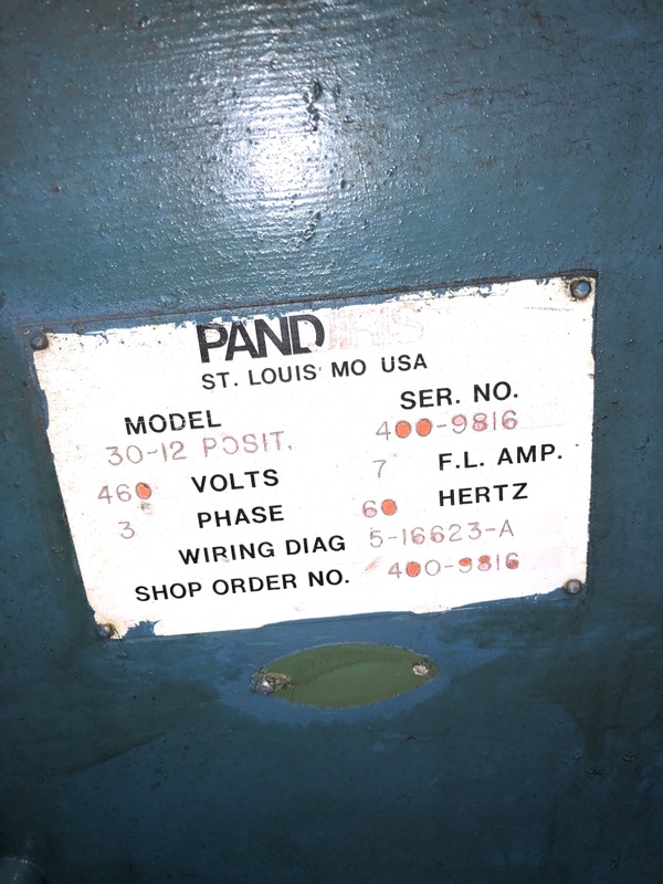 3000 lb. Pandjiris #POSIT30-12, power tilt, power elevation, power rotation, 50" x 62" table, 1998, Tag #16227 - Image 6