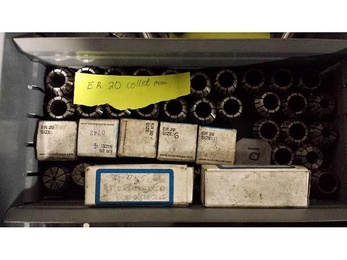 ER-20, Metric Collet Set, 3-2 mm, 4-3 mm, 7-6 mm, 8-7 mm, 9-8 mm, 12-11 mm, 13-12 mm, 4 mm, 6 mm, 10 mm - Image 1