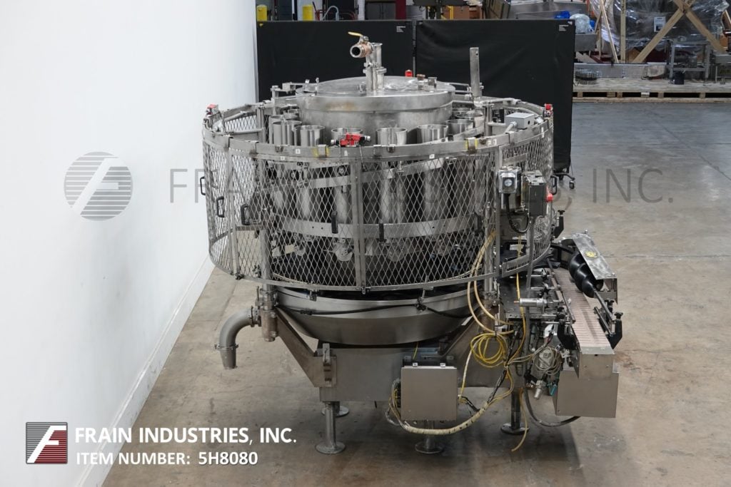 Elmar #RPE-514G, automatic, rotary piston filler, worm screw to star wheel indexing, 14 filling heads set on - Image 4