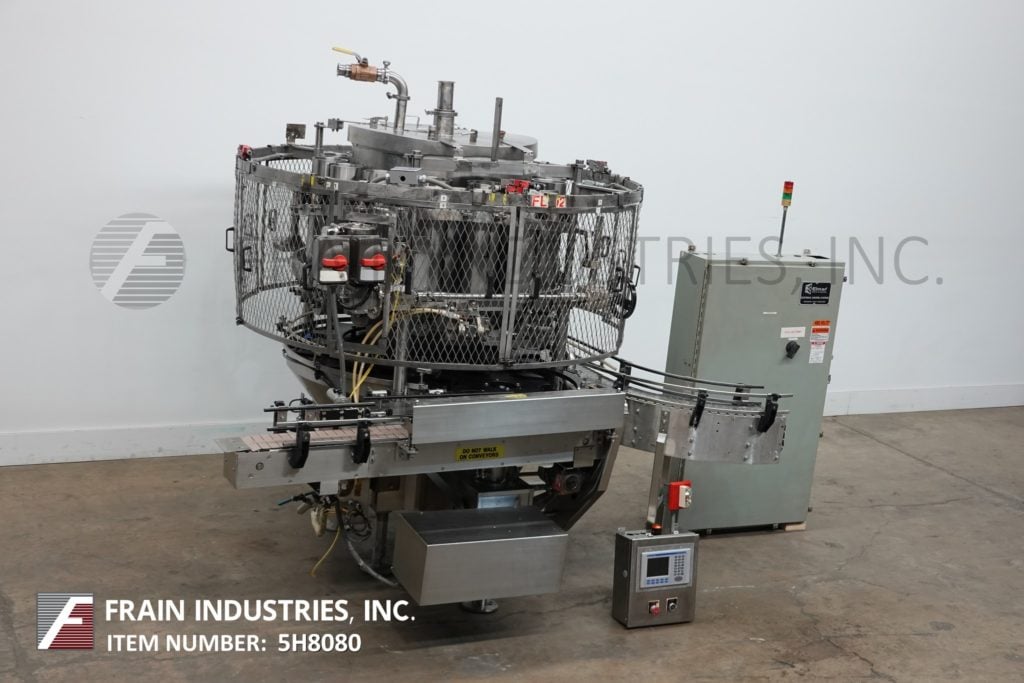 Elmar #RPE-514G, automatic, rotary piston filler, worm screw to star wheel indexing, 14 filling heads set on - Image 5