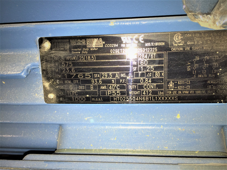 81 GPM @ 576' TDH, M Pumps #SC-Mag-M50/5S, side channel type, 25 HP Weg motor - Image 2