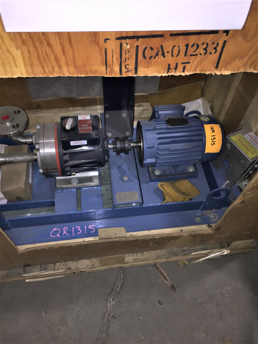 Brooks #D10SKRGSFEHB, FLANGES 3/4"-600# 1"-150#, 1.5 HP WEG motor Fr. 143T, 575 V. - Image 2