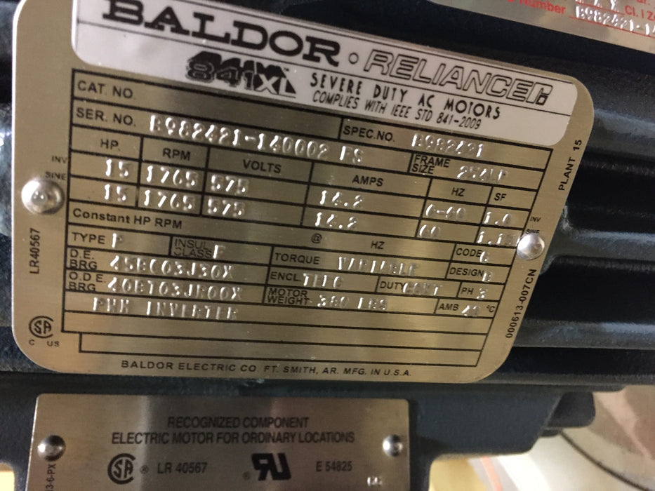 113 GPM @ 184' TDH, CPC #VP-CX, type OH4, size C3x4x13, 15 HP Baldor motor - Image 2