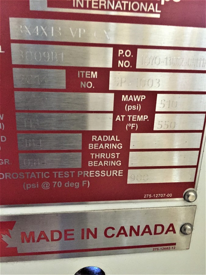 113 GPM @ 184' TDH, CPC #VP-CX, type OH4, size C3x4x13, 15 HP Baldor motor - Image 8