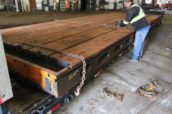 120" x 300" T-slotted table, Shepard-Niles, 6 t-slots, #71241 - Image 5