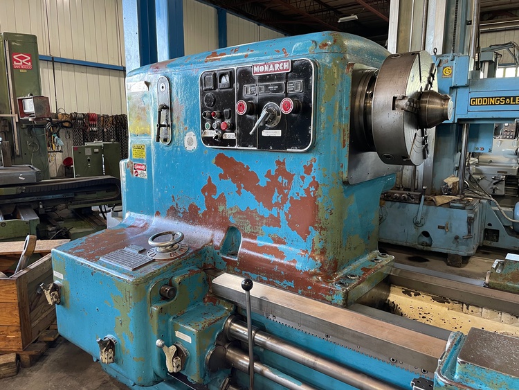 60" x 84" Monarch #4025-36x84, engine lathe, 48" swing over cross slide, 3-jaw 18" chuck, 30 HP, 220/440 V. - Image 3