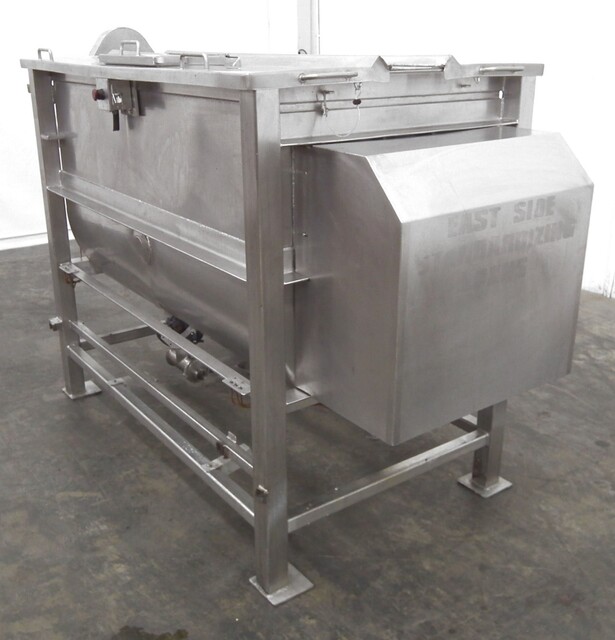 350 gallon L & A #T-703, batch kettle blending cooker, double rotating auger spiral coil batch cooker - Image 4