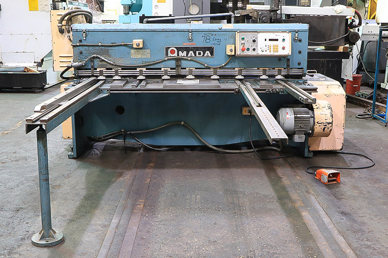 1/4" x 6' Amada #M-2060, mechanical shear, 60 SPM, programmable Back Gauge, foot pedal, 1983, #159077 - Image 1