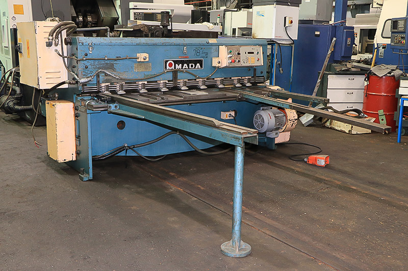 1/4" x 6' Amada #M-2060, mechanical shear, 60 SPM, programmable Back Gauge, foot pedal, 1983, #159077 - Image 2