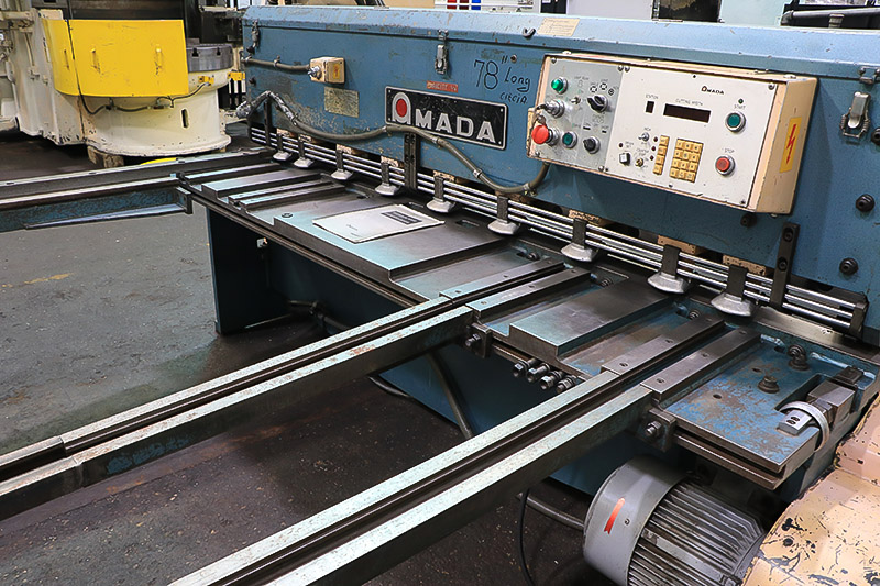 1/4" x 6' Amada #M-2060, mechanical shear, 60 SPM, programmable Back Gauge, foot pedal, 1983, #159077 - Image 4