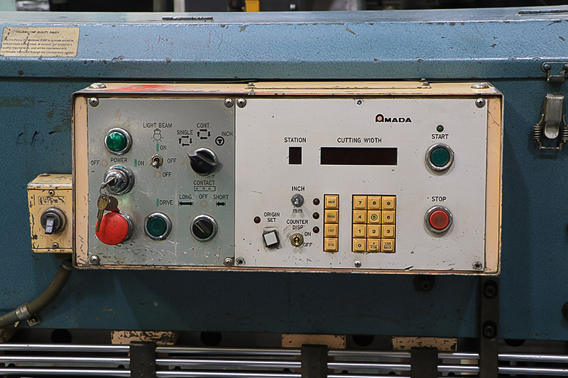 1/4" x 6' Amada #M-2060, mechanical shear, 60 SPM, programmable Back Gauge, foot pedal, 1983, #159077 - Image 5