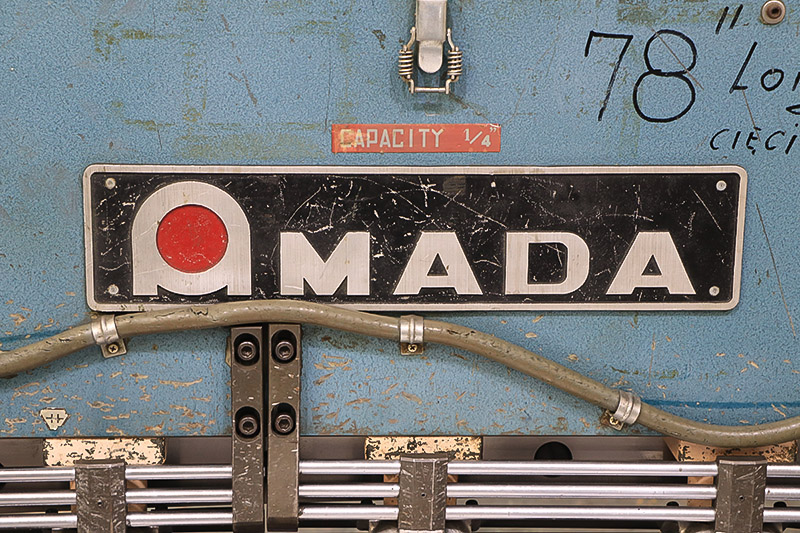 1/4" x 6' Amada #M-2060, mechanical shear, 60 SPM, programmable Back Gauge, foot pedal, 1983, #159077 - Image 6