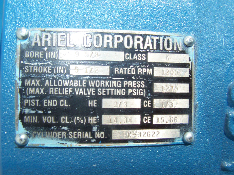 9.625" Bore, Ariel, Compressor Cylinder, K Class, 1270 Mawp, New Vvcp, Premium Used - Image 3