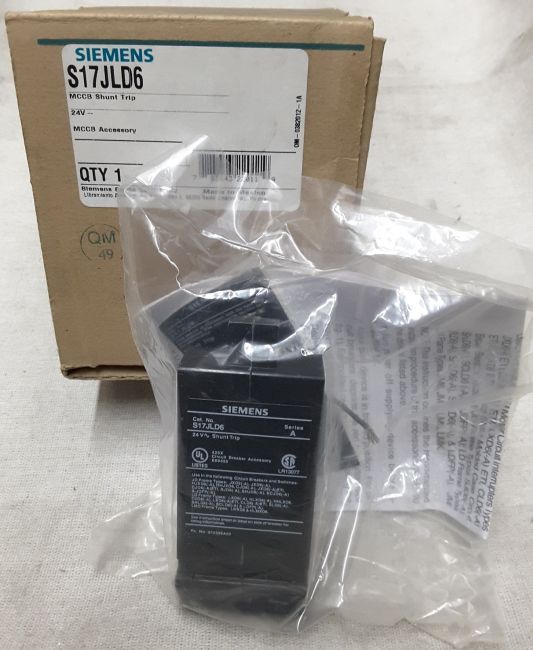 Siemens, S17JLD6, breaker JD/LD/LMD 24 VAC shunt trip - Image 1